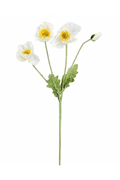 sahane & bazaar YAPAY ÇİÇEK 4'LÜ GELİNCİK DALI 60CM TURUNCU