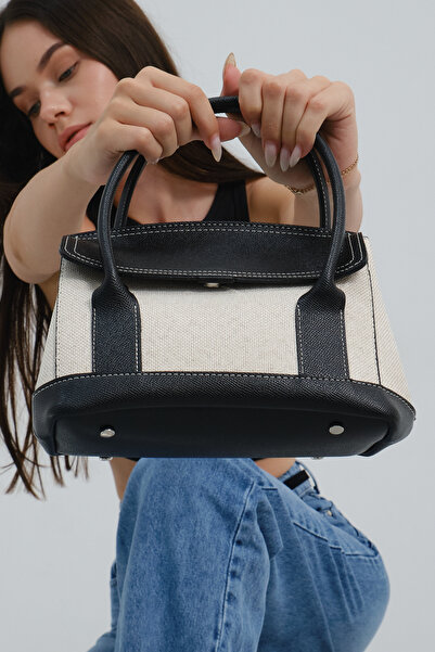 ALTUDA Women's Garnished Linen Shoulder Bag Marlon