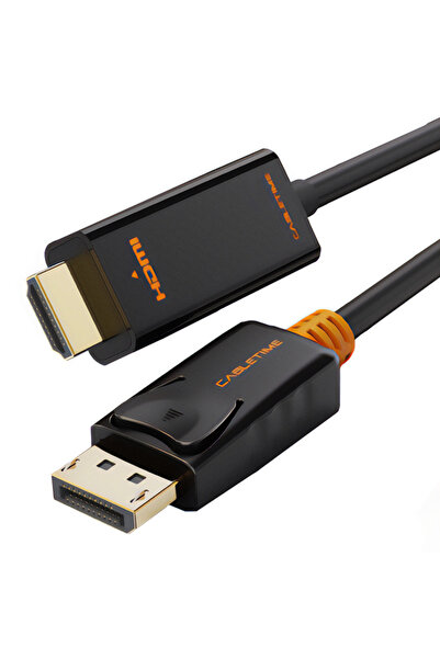 Cabletime καλώδιο DisplayPort σε HDMI CT-AV585, 1080p/60Hz, 1.8m, μαύρο