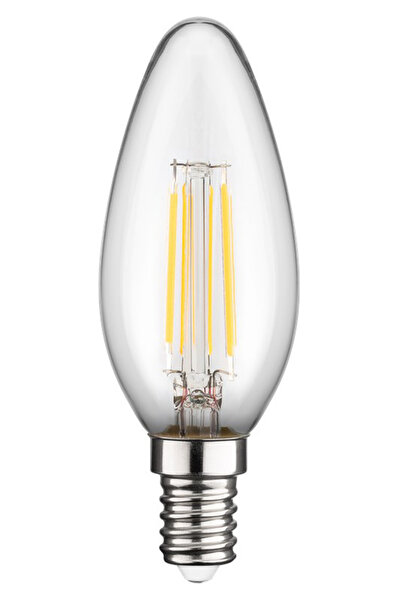 goobay LED λάμπα candle 65390, E14, Filament, 4W, 2700K, 470lm