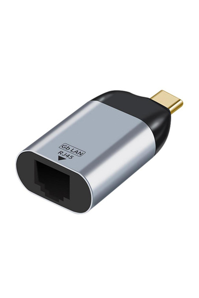 POWERTECH αντάπτορας δικτύου PTH-095, USB-C, 1000Mbps Ethernet, γκρι