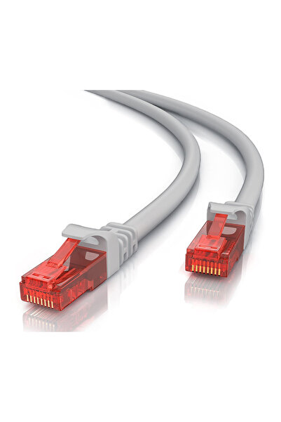 POWERTECH καλώδιο δικτύου CAB-N265 Cat 6 U/UTP, copper 24AWG, 25cm, γκρι