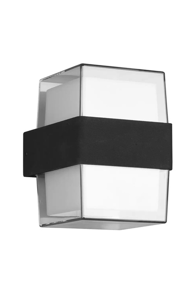 POWERTECH LED φωτιστικό τοίχου HLL-0159, 14W, 4000K, 1120lm, IP65, μαύρο