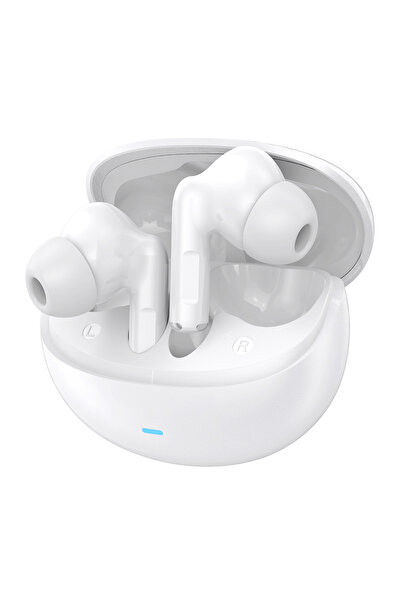 Celebrat earphones με θήκη φόρτισης W80, True Wireless, 13mm, 30/230mAh, λευκά