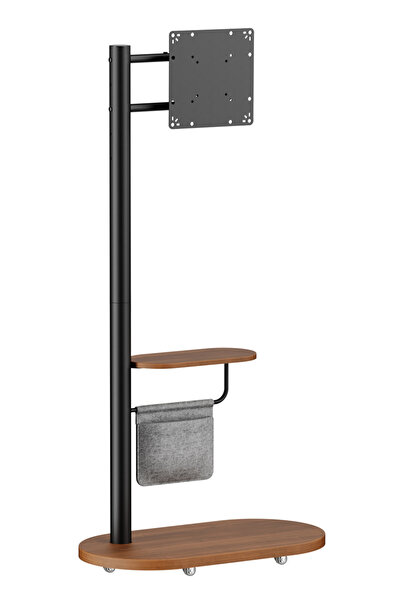 Brateck βάση τηλεόρασης δαπέδου FS54-22T-02W, 17-43", έως 15kg, με ράφι &...