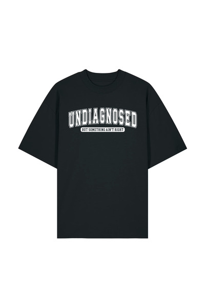INNOVI Tricou oversized Undiagnosed - Tricou Oversized Bumbac Organic, Print DTF