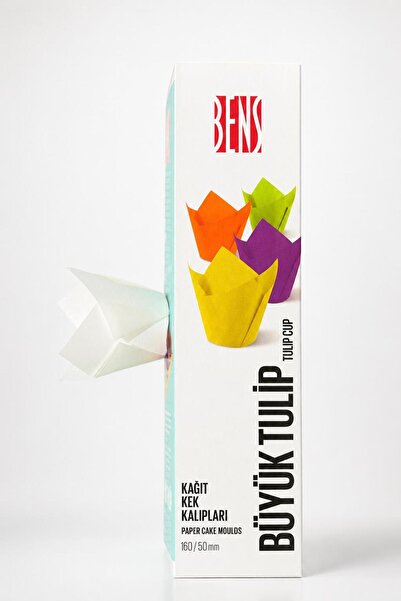 BENS Gradual Tulip White Muffin Capsule 160/50 mm 200 Pieces