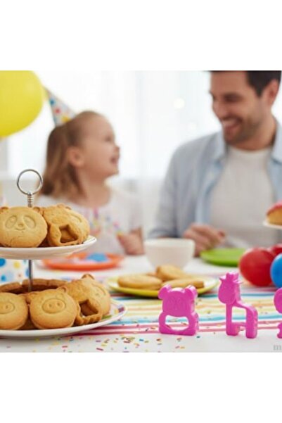 Yıldızan Fun Cookie Cutters for Kids |   6 Different Animal Figures |   5X5 c...