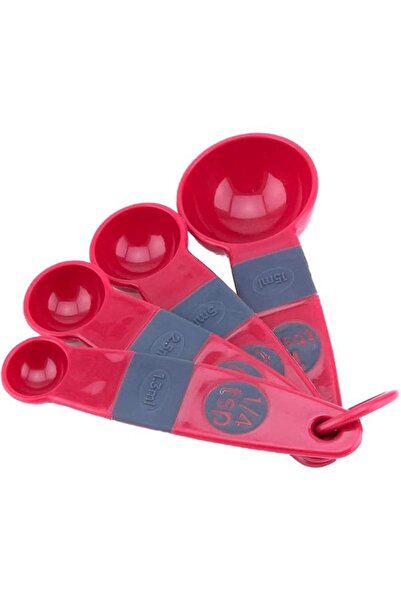 The Bros Red Plastic - Measuring Spoons