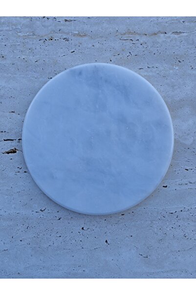 Pergamon Marble & Design Real Marble Decorative Tray 25 cm – Polished Natural...
