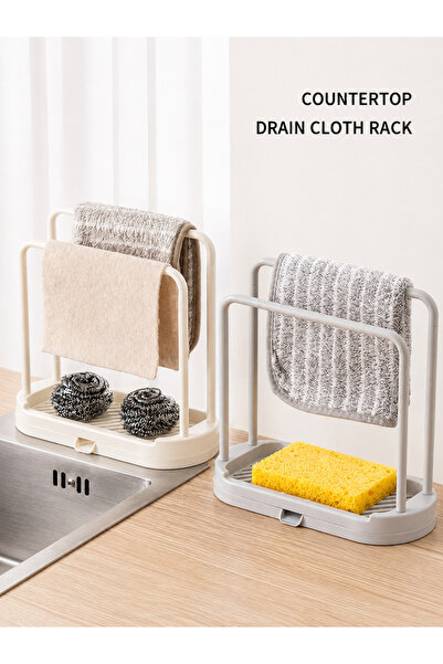 Generic Countertop Drain Cloth Rack & Sponge Holder for Kitchen Sink – Compac...