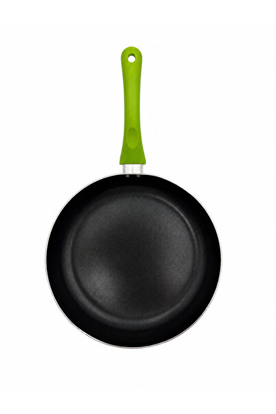 Concord Tigaie antiaderentă 28 cm, verde, mâner ergonomic, interior negru