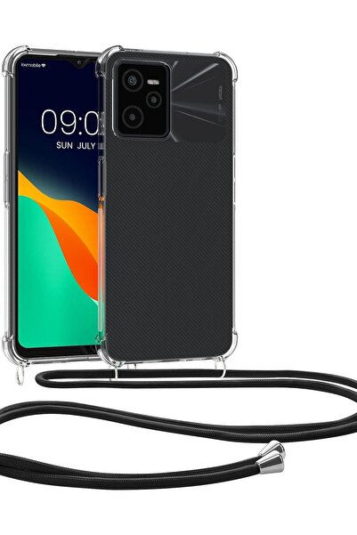 KWmobile Διάφανη Θήκη Σιλικόνης με Λουράκι Λαιμού - Realme Narzo 50A Prime - ...