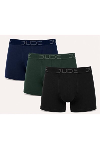 Erkek Premium Penye 3'lü Esnek Boxer Paketi (Damat Bohçası) Çeyiz Seti