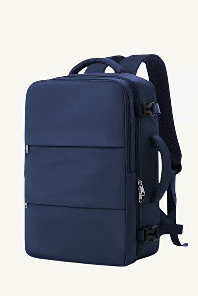 woys Travel Backpack Çok Bölmeli Kabin Boy Lacivert Seyahat Sırt Çantası | Uç...