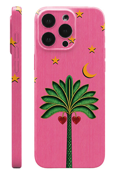 WANNA PROTECT iPhone 14 Pro Palm Protect Slim Parlak Tam Kaplayan Baskı Kamer...