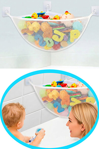 KAŞIKBEY Banyo Oyuncak filesi Oyuncak Rafı Çocuk Banyo Oyuncak Hamağı Oyuncak...