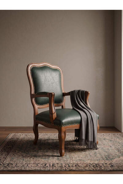 KleinHaus Furniture Ravello Açık Ceviz Klasik Berjer