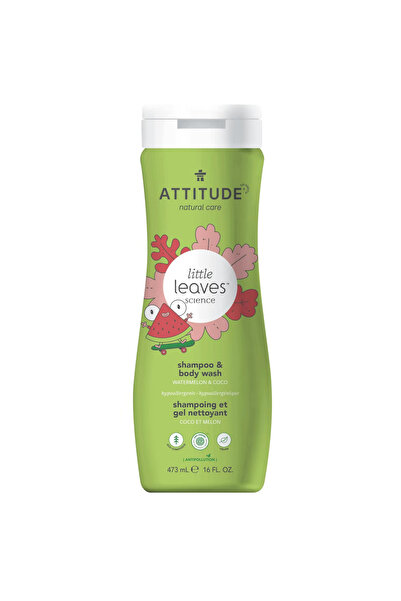 Attitude Sampon si Gel de Dus 2in1 pentru Copii cu Pepene si Cocos Little Lea...