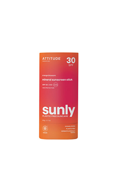 Attitude Stick pentru Protectie Solara SPF30 cu Parfum de Floare de Portocal ...