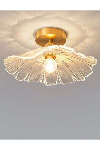 Buiva Luxury Classics Cam Tavan Avize Desenli Cam Avize E-27 Duy