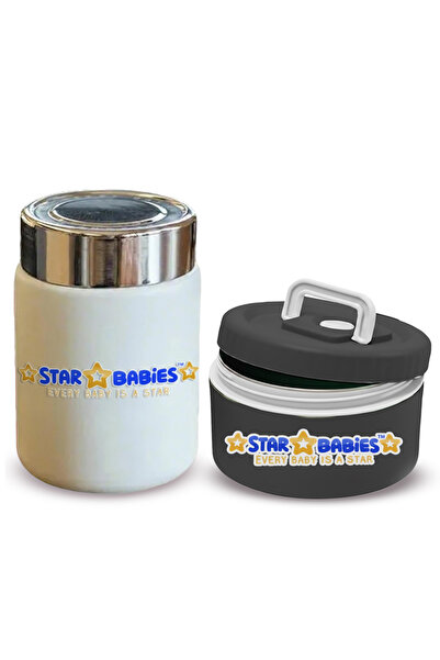 STAR BABiES - Stainless steel Food jar with mini flask combo