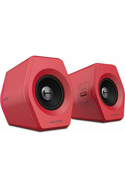 Edifier G2000 RGB 2.0 Ασύρματα Ηχεία με RGB και Bluetooth 32W Κόκκινο
