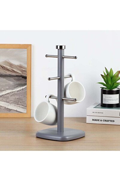 Danube Home Gravitas Mug Tree – Stylish Metal Cup Holder Rack, Space-Saving K...