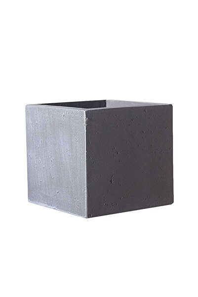 SUPERGREENS Κάσπο Πήλινο Τετράγωνο Ρόκι M B-6050-8 30x30x30 Γκρι