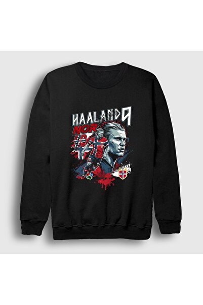 Presmono Hanorac de fotbal unisex negru Nor Haaland Erling 615607tt