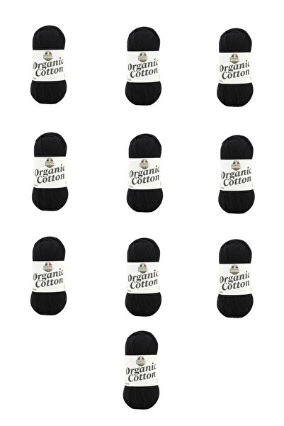 Etrofil 10 Pieces of Organic Cotton (79215) Black 100% Organic Cotton Amiguru...