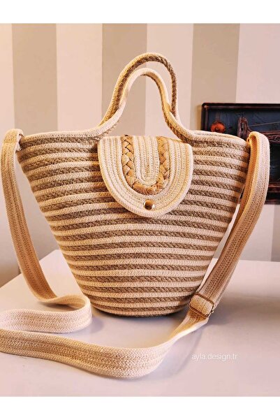 Yektayla Handmade Daily Straw Bag, Handbag, Side Bag, Straw Bag