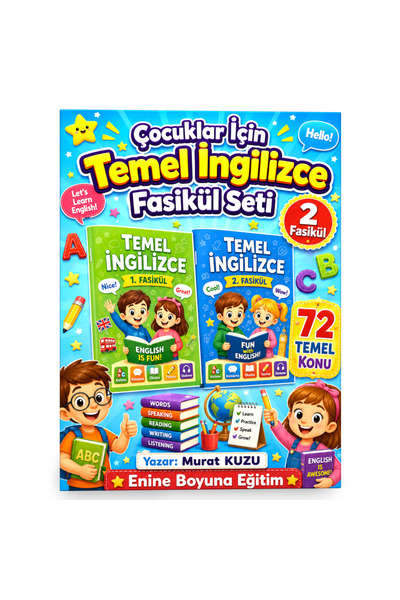 Enine Boyuna Eğitim Essential English Fasicule Set for Children