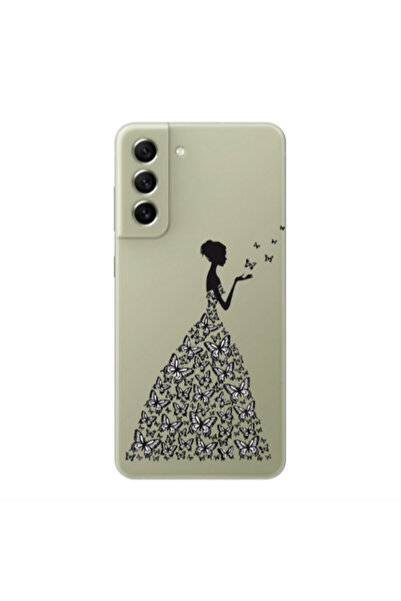 Other Samsung S22 Plus Butterfly Girl Transparent Silicone TPU Θήκη