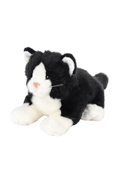 Beppe Pisica de Plus Culcata ZOO - Animal Negru 30cm