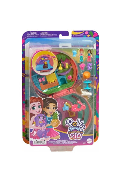 mattel Set jucarie interactiva Polly Pocket Aventura in Rio, include 2 micro-...