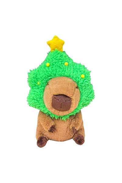 OEM Figura de plus Kapibara cu brad, Joy Toy, 32 cm, multicolor