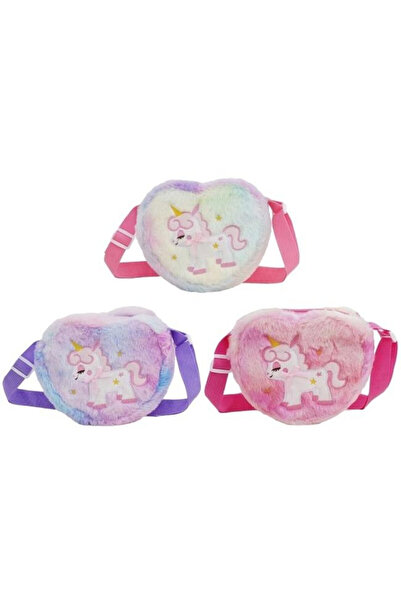 OEM Geanta plusata inima cu unicorn Merkpol multicolor