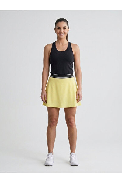 Sibel Günay Butik Flared Tennis Skirt with Shorts Inside, Elastic Waist, Wome...