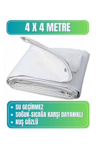 Evkar 4x4 metre Su Geçirmez Pullu Çadır Branda Tente Yağmurluk Gölgelik 4x4m ...
