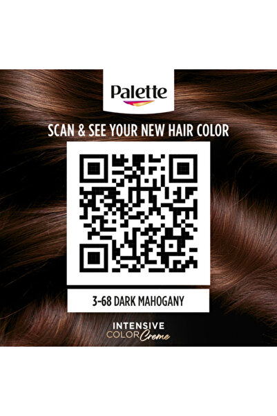 Palette PaletteIntensive Hair Color Creme 3-68 Dark Mahogany - 1 Kit-باليت كر...