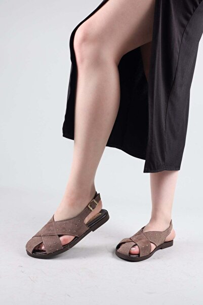 Birikon Ceska Mini Trocley Closed Toe Sandals Vi̇zon