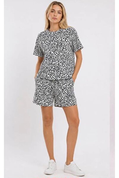 dgmoda Patterned Shorts Suit Fashion Fabric
