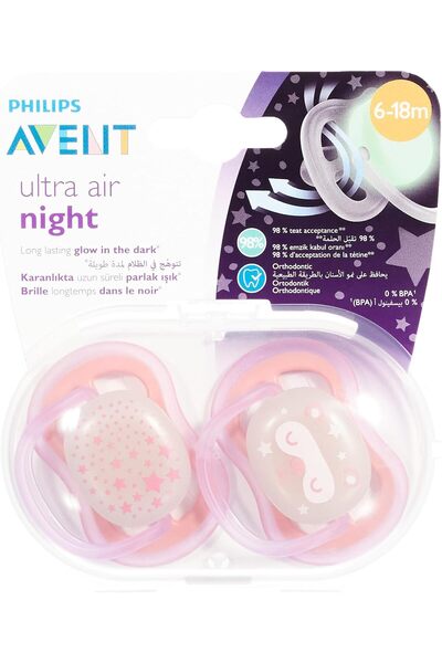 Philips Avent Ultra Air Soother, 6-18m, Pink, Pack of 1
