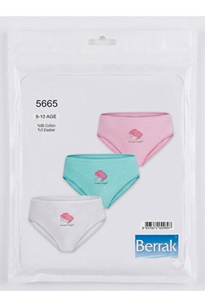 Berrak Girl's Underwear, Package Contents (3 Pieces), Material (Cotton), Prod...