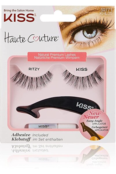 Kiss Haute Couture Eyelashes With Applicator, Khl05, Ritzy, 1 Pair