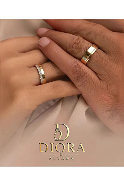 DİORA ALYANS İÇİ DOLU 925 AYAR 6 MM KADIN ALYANS ÖZEL EL İŞİ ZİRKON TAŞ MIHLA...
