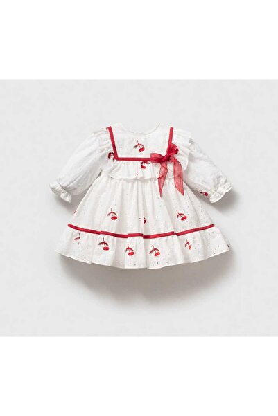 LİLİYUM Baby Girl Long Sleeve Dress – Stylish Infant Dress with Ruffles / Emb...