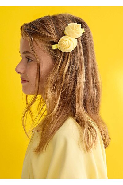 Abel & Lula Mayoral Abel Lula Girl's Double Rose Buckle Yellow
