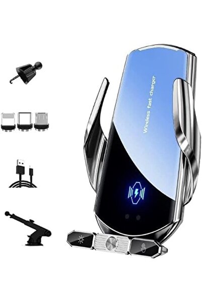 Generic Wireless Car Charger & Phone Holder, 15W Fast Wireless Charging Car M...